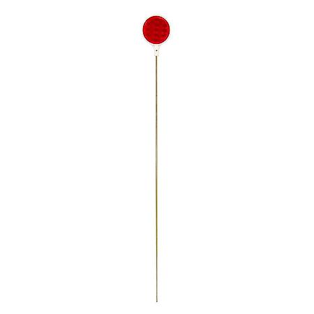 36 IN TWO-SIDED ROUND REFLECTIVE DRIVEWAY MARKER, RED