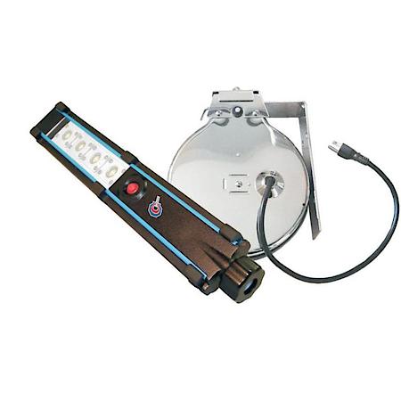 4 LED Hemitech Light with Chrome Cord Reel with 40' 18/2 SJTOW Cable