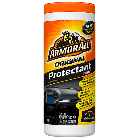 Protectant Wipes - Preserves vinyl, plastic & rubber from UV rays, 30 count