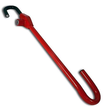 Pedal-To-Wheel Lock, Universal, Cro-moly Steel, Red, Includes Key