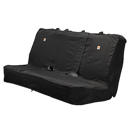 Bench Seat Cover: Black, Nylon, Low Back, Universal, 1 Pk