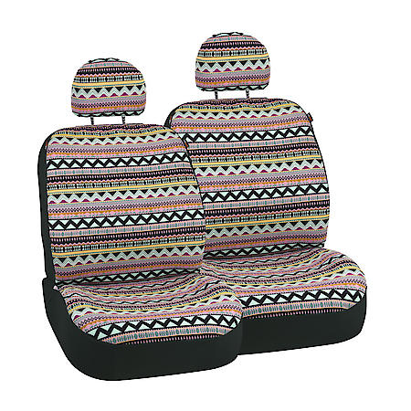 Seat Cover: Mayan Mint, Low Back, Easy Installation, Universal, 2 Pk