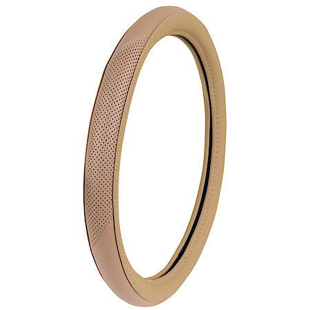 Steering Wheel Cover- Tan Sport Stitch