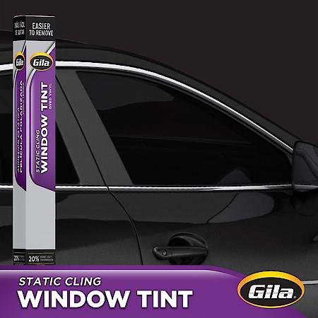 Static Cling 20% VLT Automotive Window Tint DIY Easy Removal Glare & Privacy Control, 24 Inch x 78 Inch