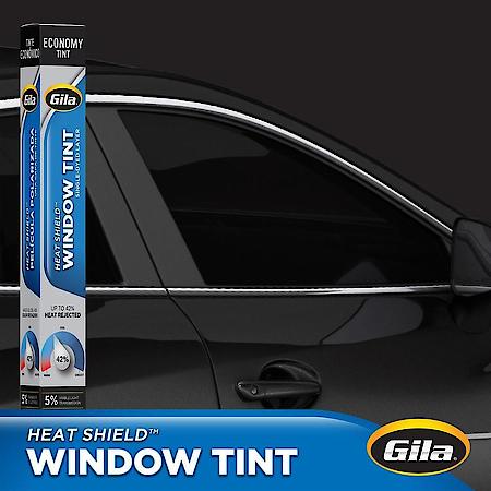 HEAT SHIELD 5% VLT Automotive DIY Window Tint Heat Control Glare & Privacy Control, 24 Inch x 78 Inch