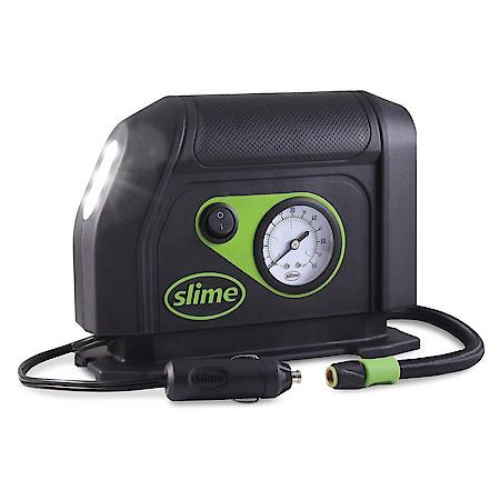 12V Tire Inflator: 8 Min Inflation, 0-100 PSI Dial Gauge, Bright LED Light, Compact, Lightweight