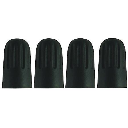 TPMS Valve Caps for Schrader Valves, Airtight Seal, Moisture-Resistant, 4 Pack