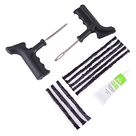 Deluxe 11-Piece Tire Plug Kit with Glue for Off-Road Tires