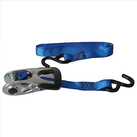 Standard Duty Titan Cast Handle Ratchet Tie Down, 1 In. x 10 Ft., Blue Webbing