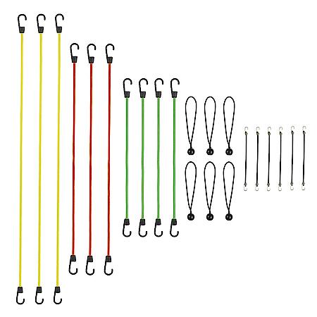 20 Piece Standard Bungee Value Pack Assortment