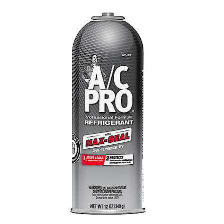 Max Seal R-134a Refrigerant: With A/C Leak Sealer, Shields Against Metal Leaks, 12 oz.