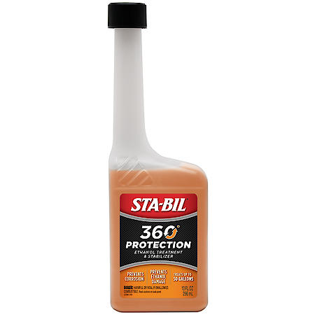 360 Protection Ethanol and Stabilizer Fuel Treatment: Prevents Corrosion, 10 oz