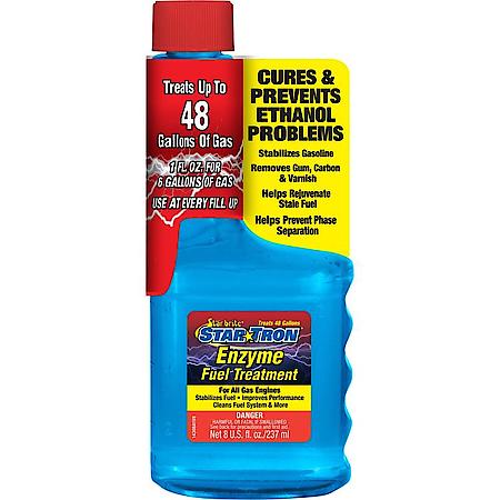 Enzyme Fuel Treatment: Multifunctional Additive, Improves Performance, 8 oz.