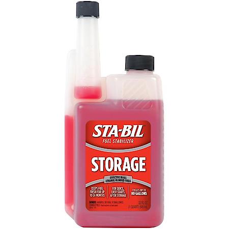 Storage Fuel Stabilizer Fuel Treatment: Keeps Fuel Fresh For Up To 24 Months During Storage, 32 oz.