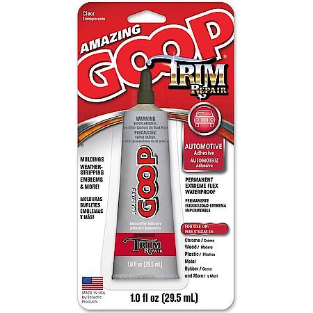 Amazing Goop Trim Adhesive - For Mouldings and Weatherstripping - Permanent, Flexible, Waterproof