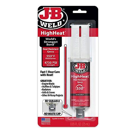 High Heat Syringe Two-Part Epoxy System, 25 mL