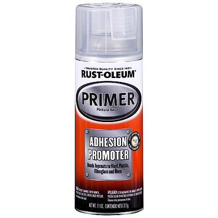 Clear Adhesion Primer for Plastics, Vinyl & Fiberglass, Clear, 11 oz.