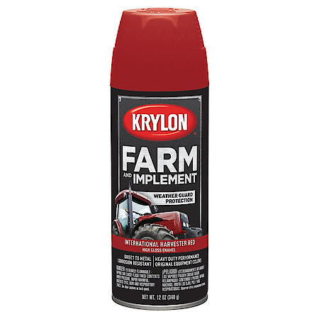 Farm & Implement Spray Paint: International Harvester Red, Aerosol, Direct to Metal, 12 Oz