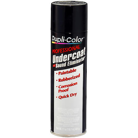 Professional Undercoat: Black, Aerosol, High Solids Rust Resistant Formula, 17 Oz