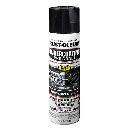 Automotive Matte Black Pro Grade Rubberized Undercoating Spray Paint, 15 oz.
