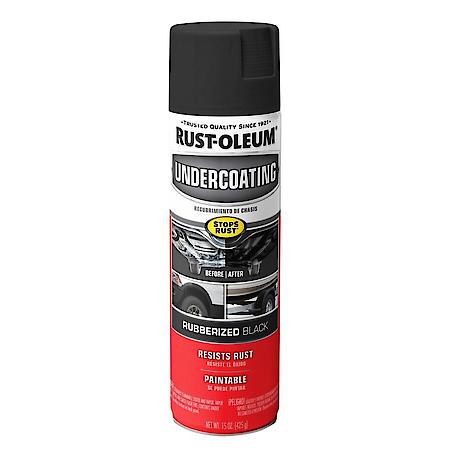 Automotive Matte Black Rubberized Undercoating Spray Paint, 15 oz.