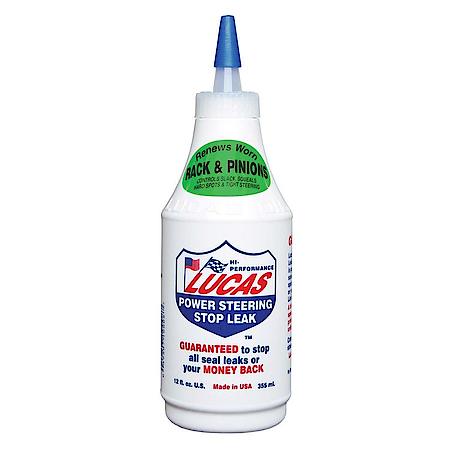 Lucas Oil Products Stop Leak Power Steering Fluid: Stops Seal Leaks, Corrects Rack And Pinion Problems, 12 oz.