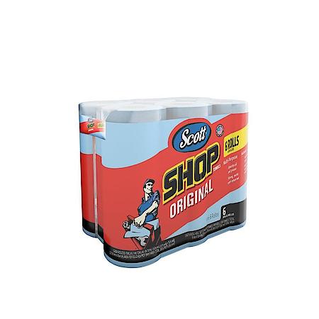 Shop Towels: 9.4" x 11", 55 Sheets a Roll, 6 Pack