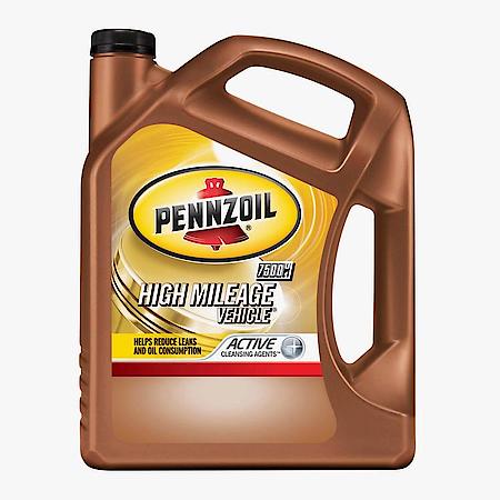 5W20 Synthetic Blend Motor High Mileage Motor Oil, 5 Quart
