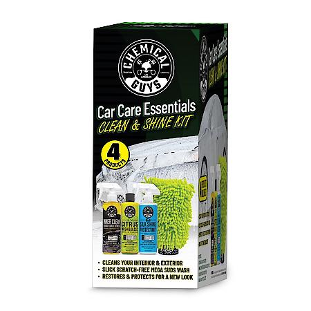 Car Care Essentials Car Wash: Clean & Shine Kit, 4 PK, Cleans Your Interior & Exterior
