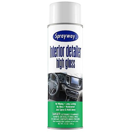 Interior High Gloss Detailer: Long-Lasting, No Mess, Just Spray & Walk Away, 12 Oz