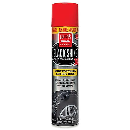 Black Shine XL Tire & Trim Coating: High Gloss Shine, Wide-Spray For Truck & SUV Tires, 21.5 OZ