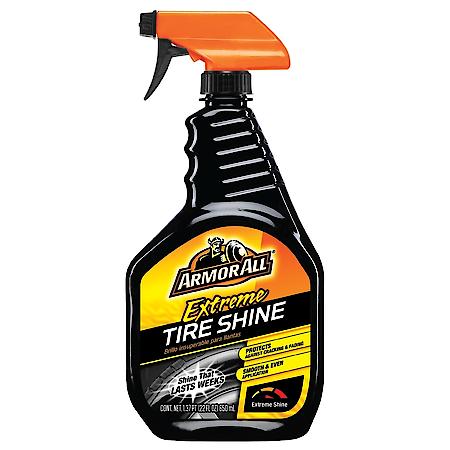 Extreme Tire Shine Spray, 22 Oz - Wet, Black Shine for Your Tires