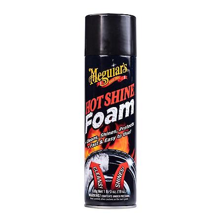 Tire Foam: Deep Black Shine, Long-Lasting Protection, 19 Ounce Aerosol