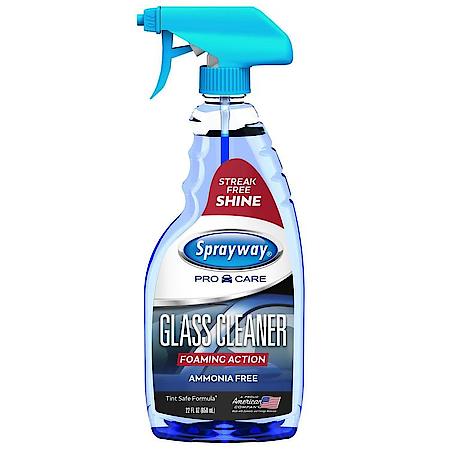 Auto Care Glass Cleaner: Clinging Formula, Easy To Clean Windows, Mirrors & Windshields, 22 Oz