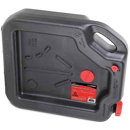 Super-Duty Series Drain Container: Leak-Proof Design, 16 Quart