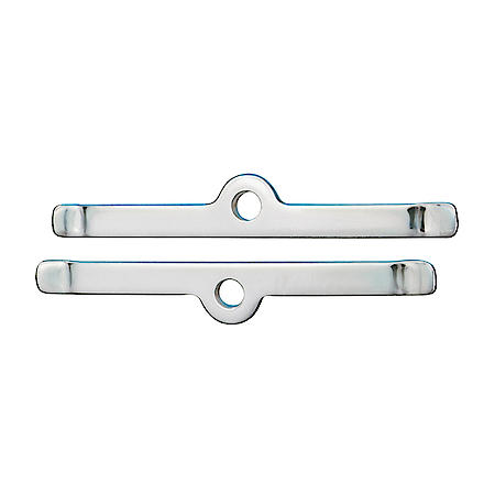 Chrome Finish Chevy Hold-Down Clamps, No Logo,Chevy Small Block 262-400 Engines 1955-86, 4 per Pkg