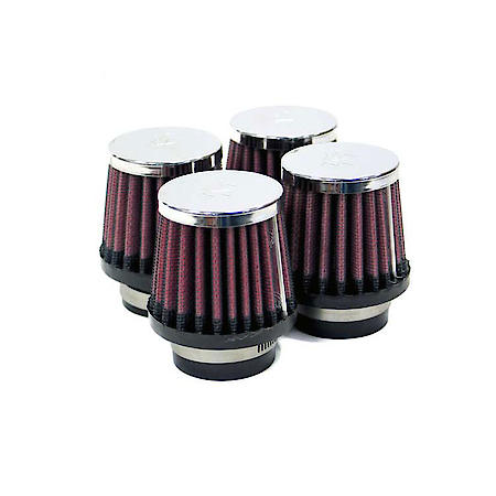 Universal Clamp On Reusable Air Filter: Flange Diameter 1.8", Filter Height 3", Flange Length 0.6"