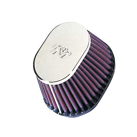 Universal Clamp On Reusable Air Filter: Flange Diameter 2.1", Filter Height 2.8", Flange Length 0.6"