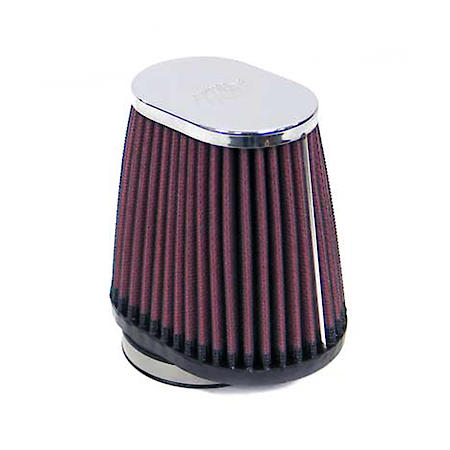 Universal Clamp On Reusable Air Filter: Flange Diameter 2.1", Filter Height 4", Flange Length 0.6"