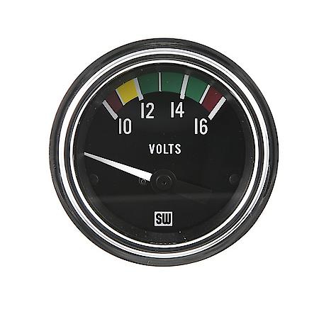 2-1/16" Deluxe Marine Voltmeter, 12 V, 10-16 VDC