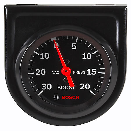 Style Line 2" Mechanical Vacuum/Boost Gauge (Black Face)