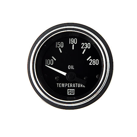 2-1/16" Deluxe Marine Oil Temperature Gauge, Electrical, 100-280°F