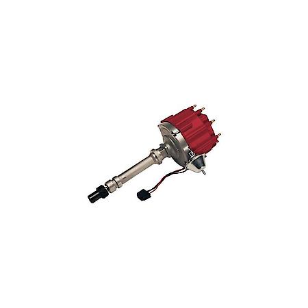 HEI Distributor; Red Cap; w/o Coil, Fits Chevy V8 Engines, 1955-1982