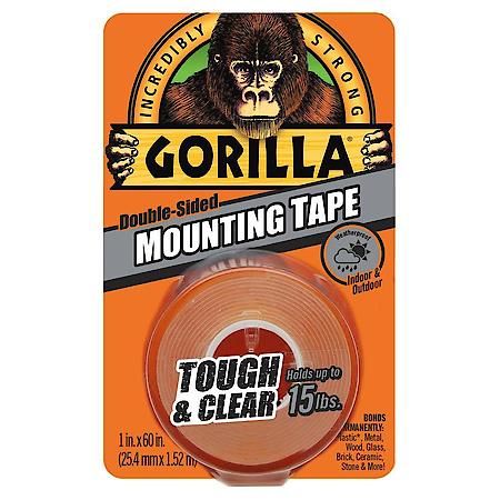 Crystal Clear Mounting Tape: Strong Hold, Weatherproof, Indoor/Outdoor