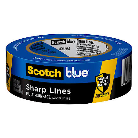 Blue Trim Basboard Painter's Tape, 2093EL36E, 1.41 in. x 60 yd.
