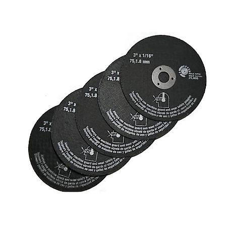 Air Tool Cut-Off Discs, 5 Pack
