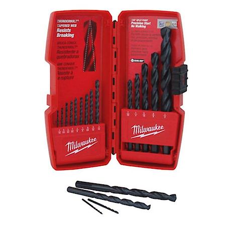 15 Piece Black Oxide Drill Bit Set