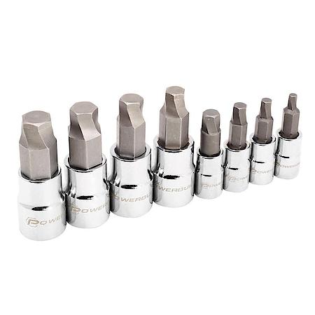 8 Piece Metric Zeon Hex Bit Socket Set - Damage Bolt Removal