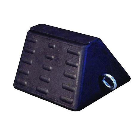 Domestic Heavy Duty Rubber Wheel Chock (Made In USA), 8"D x 10"L x 6"H