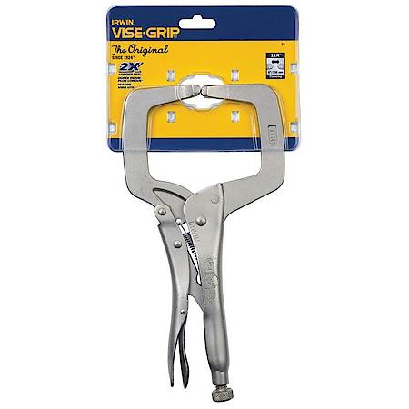 11" Locking Clamp with Regular Tips - 11" (275 mm) - High Grade Alloy Steel - Heat Treated